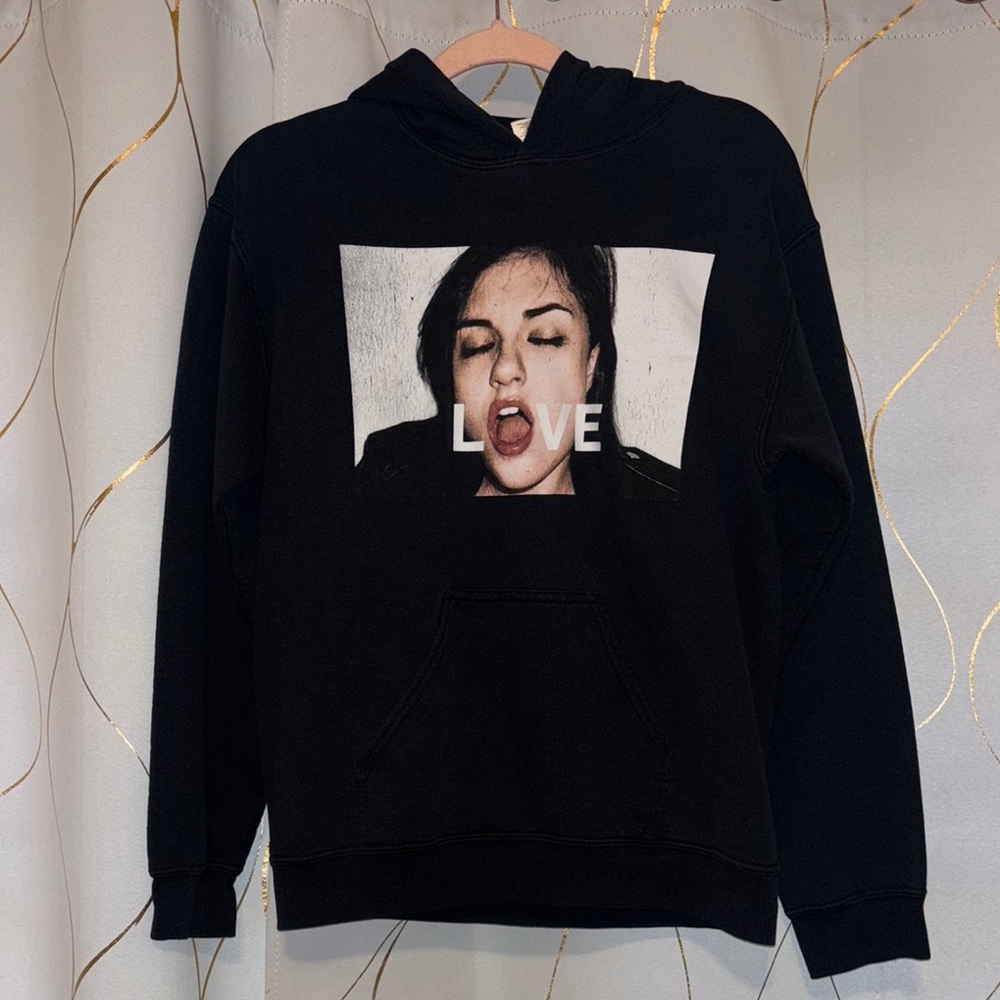 Black Graphic “LOVE” Hoodie